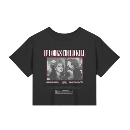 [If Looks Could Kill] Crop Top - Black