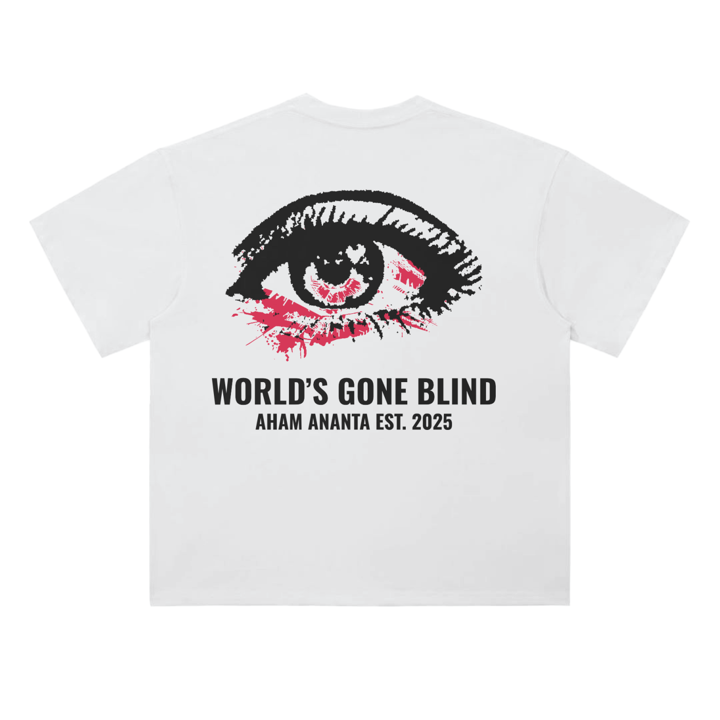 [Eye For An Eye] Heavyweight 100% Cotton Tee - White