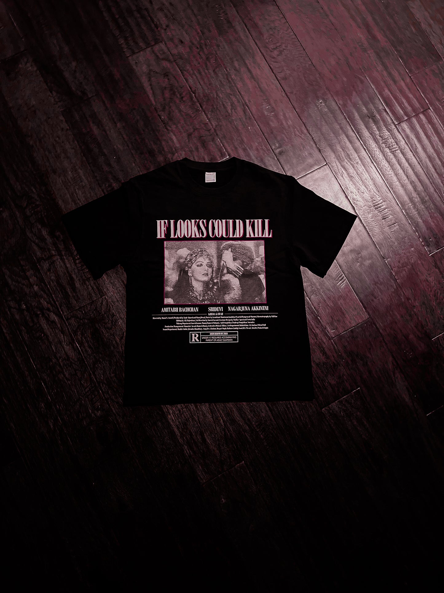 [If Looks Could Kill] Heavyweight 100% Cotton Tee - Black