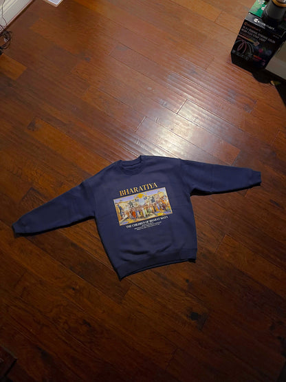 [Bharatiya] Fleece Sweater - Navy