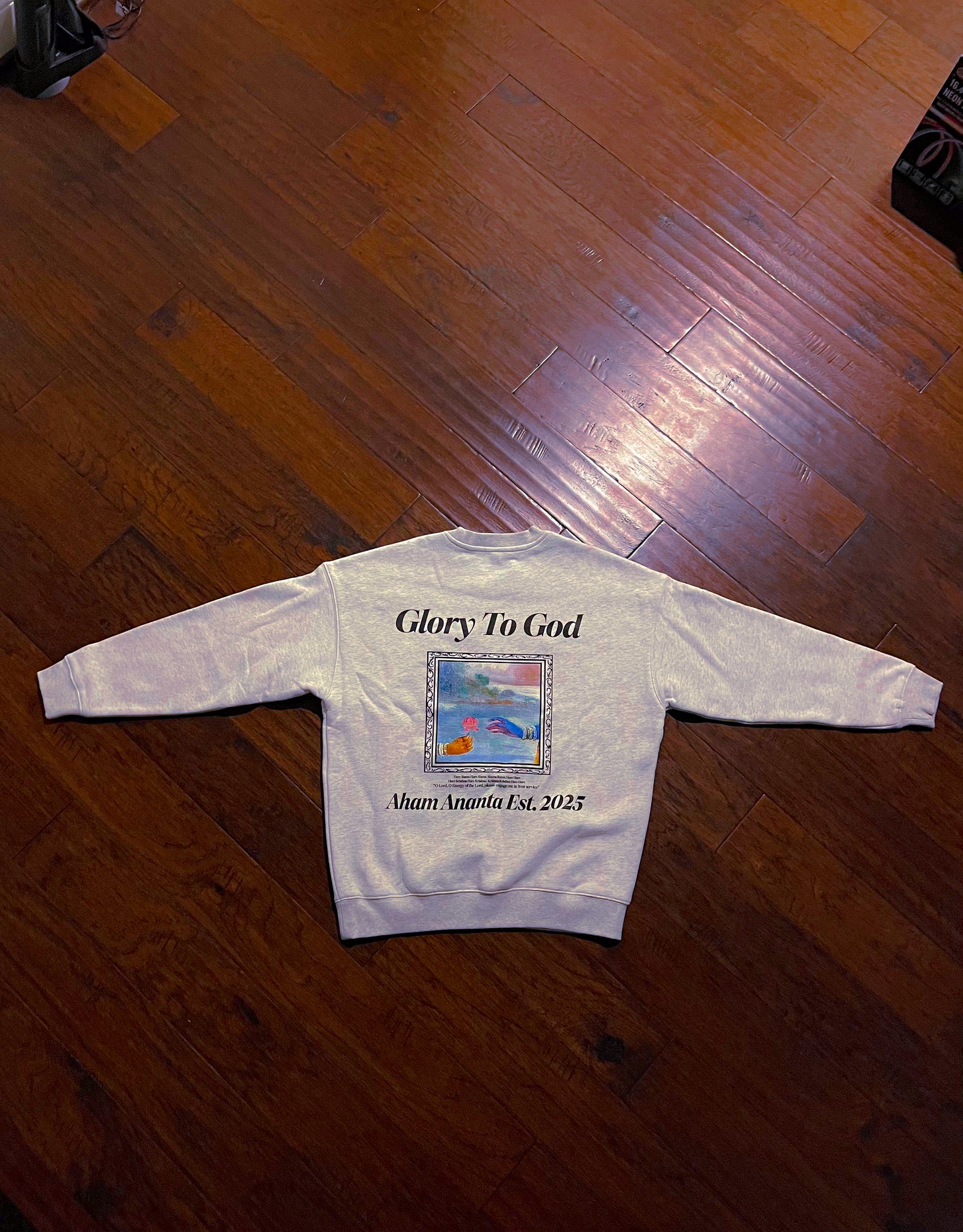 [Glory To God] Fleece Sweater - Grey